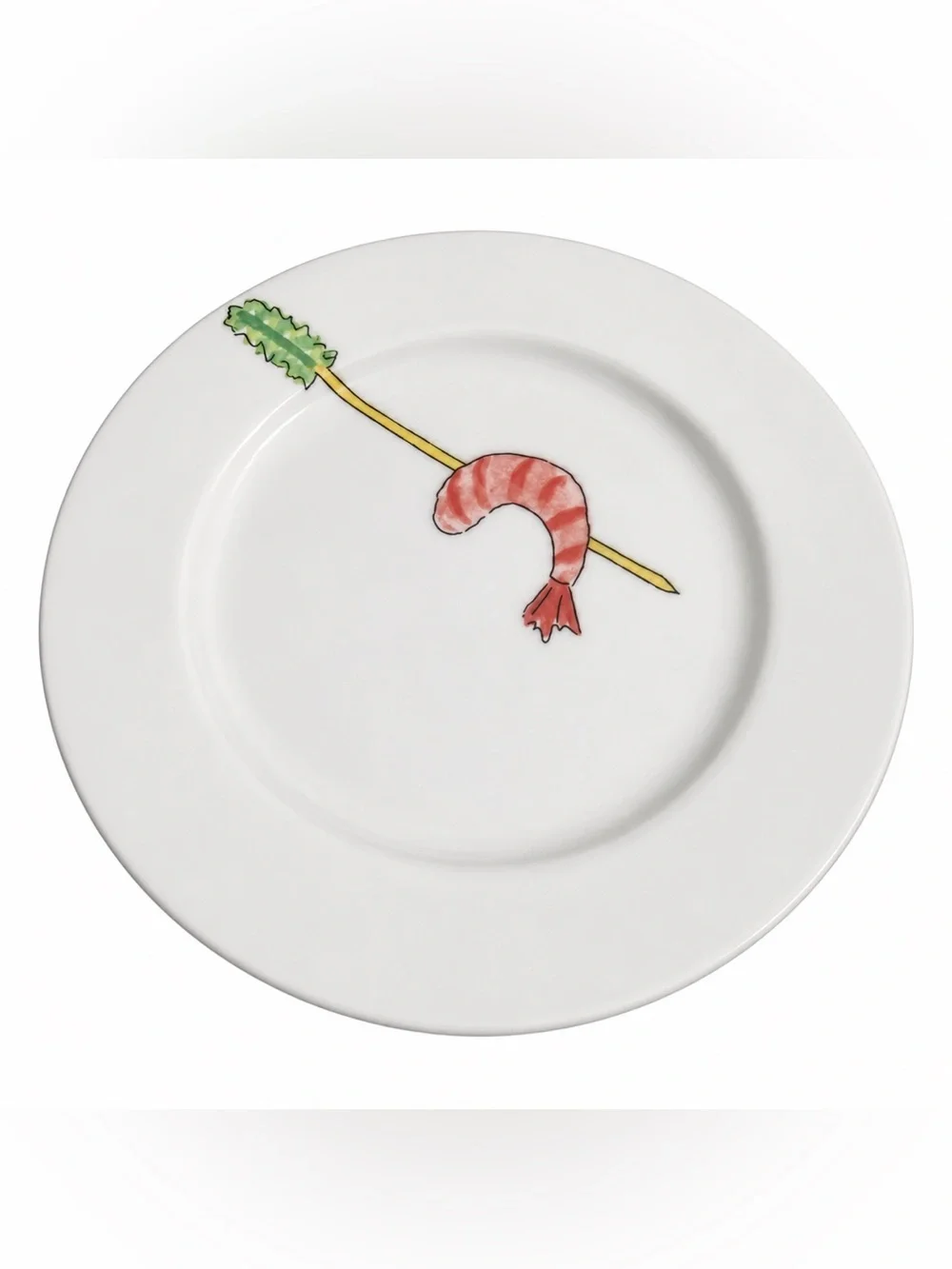 Nancy Green Crate & Barrel Tidbits Plates Set of 5 Appetizer Sushi Seafood 6.5”